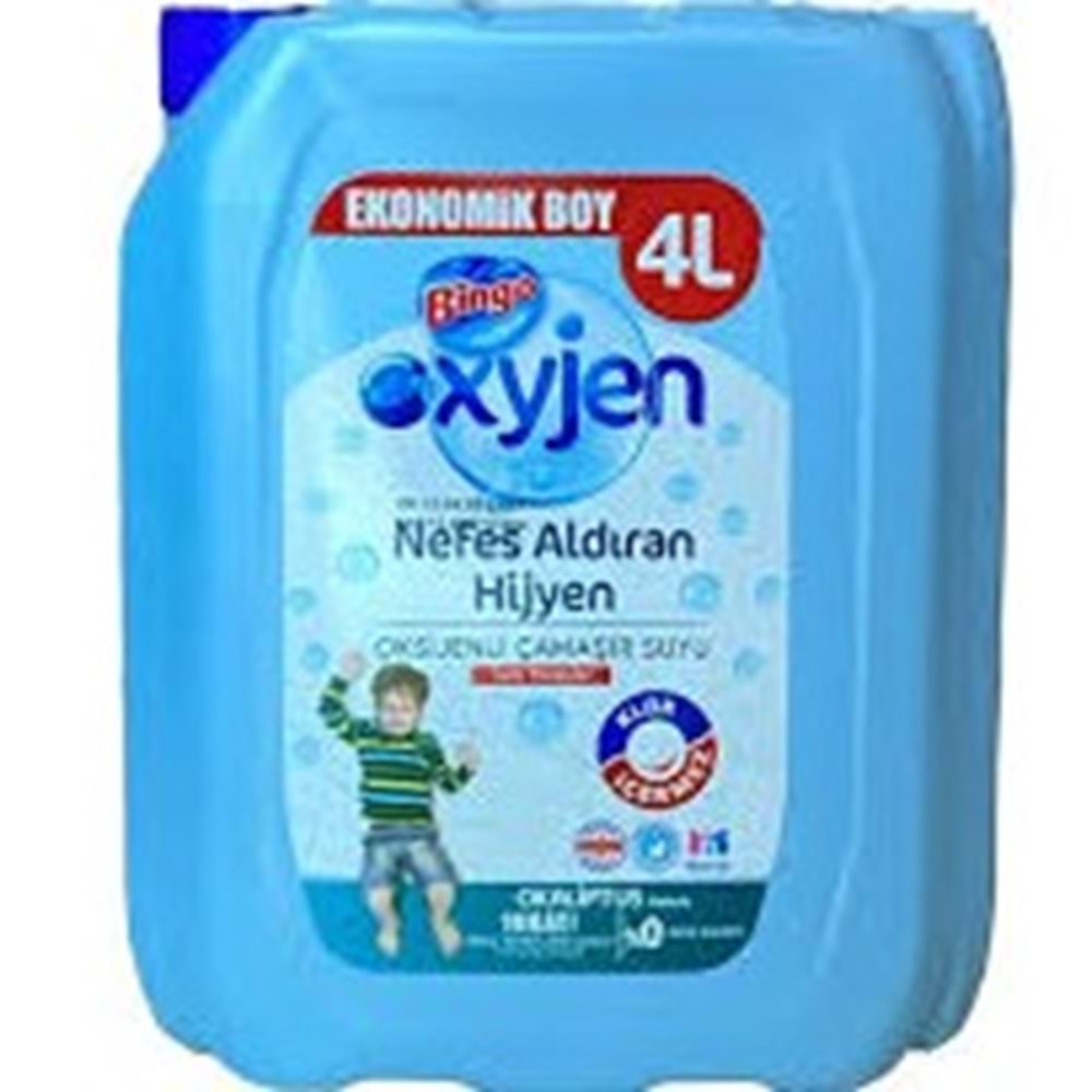 BİNGO OXYJEN ÇAMAŞIR SUYU 4 L OKALİPTUS