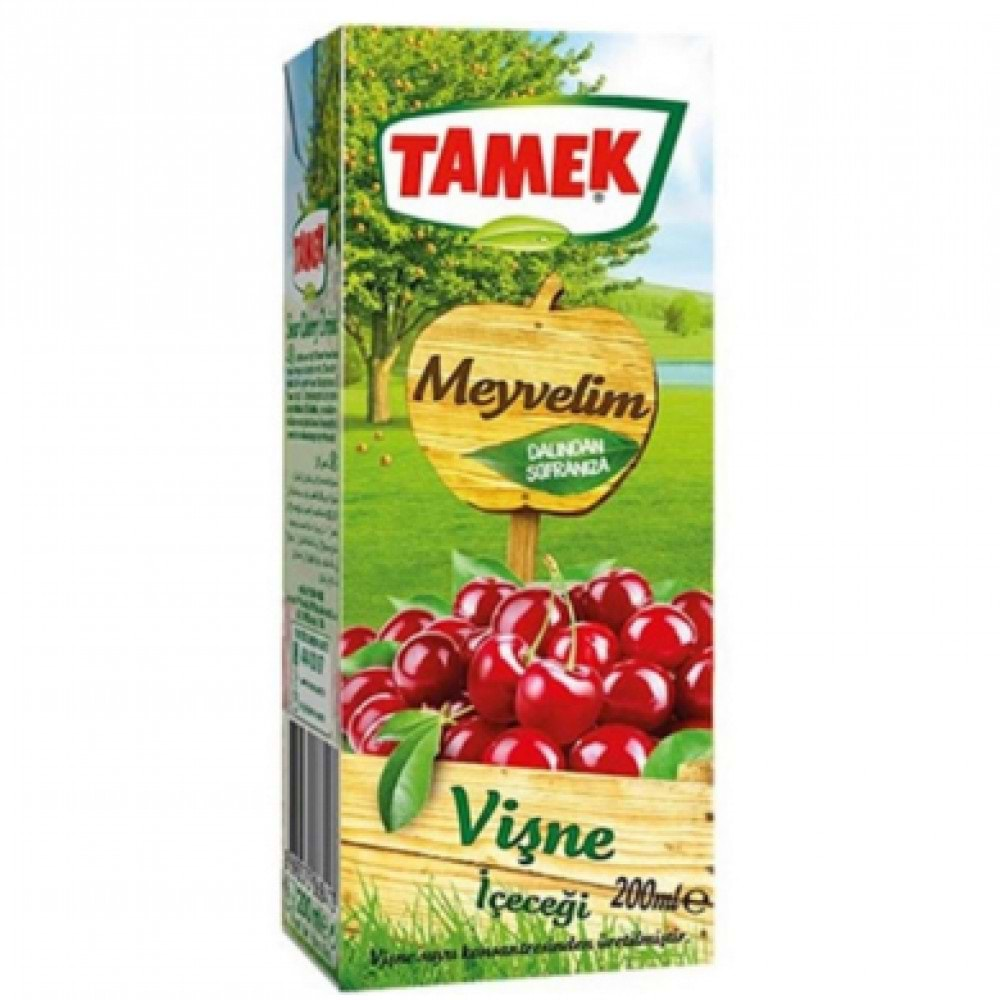 TAMEK MEYVE SUYU 185 ML VISNE