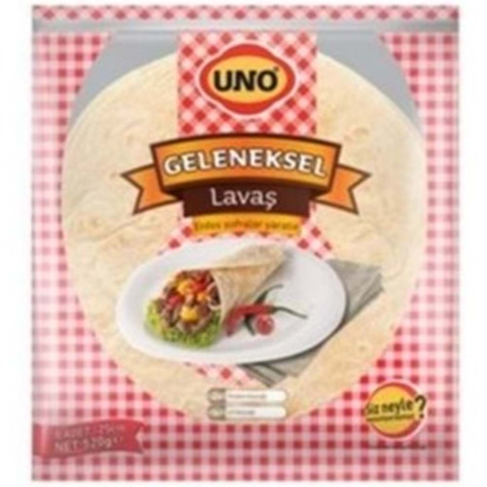 UNO GELENEKSEL LAVAŞ EKMEĞİ 390 GR