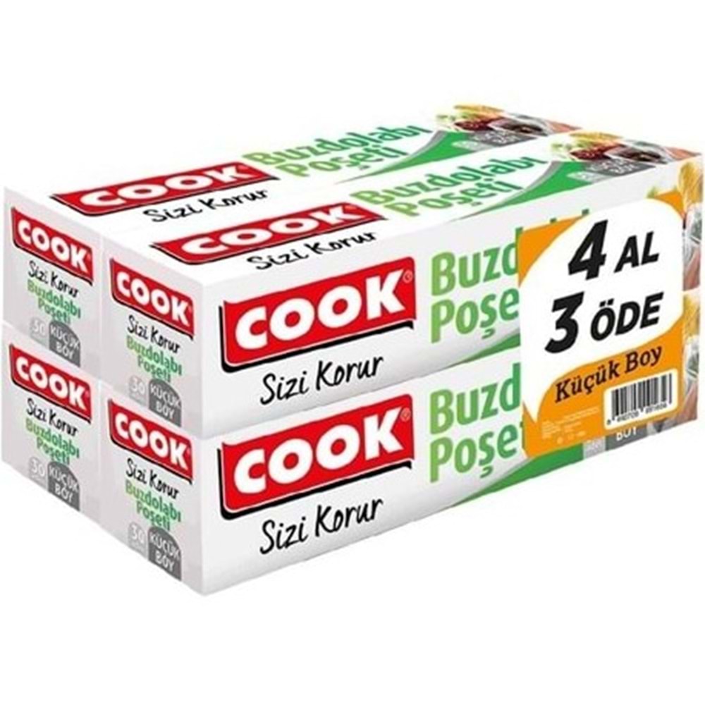 COOK BUZDOLABI POSETI 4 LU KUCUK BOY