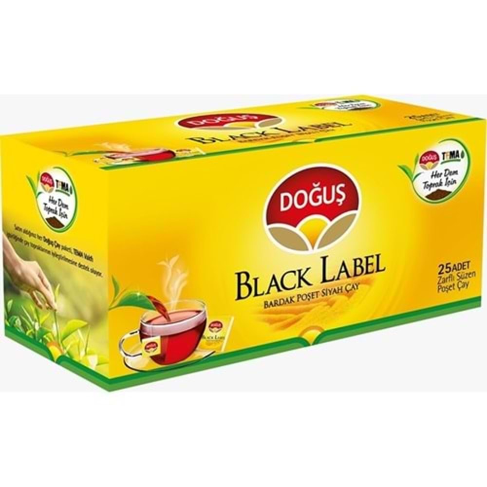 DOĞUŞ BLACK LABEL BARDAK CAY 25 LI