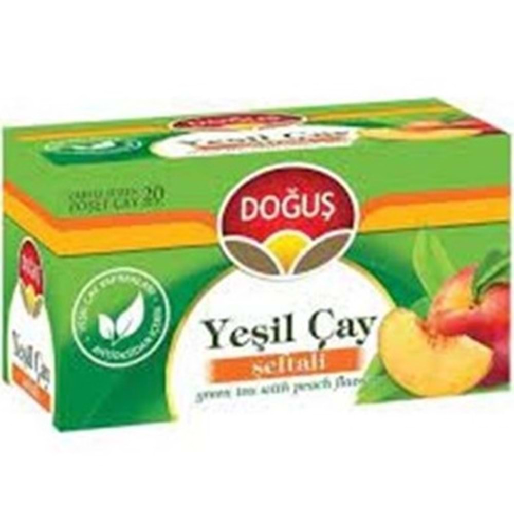 DOĞUŞ BITKI CAYI 20 LI YEŞİL CAY SEFTALILI