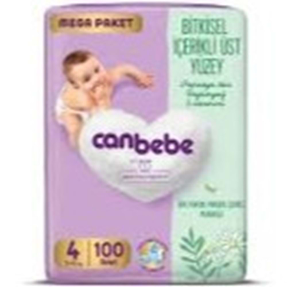 CANBEBE BEBEK BEZİ 4 NUMARA 100 ADET MEGA PAKET