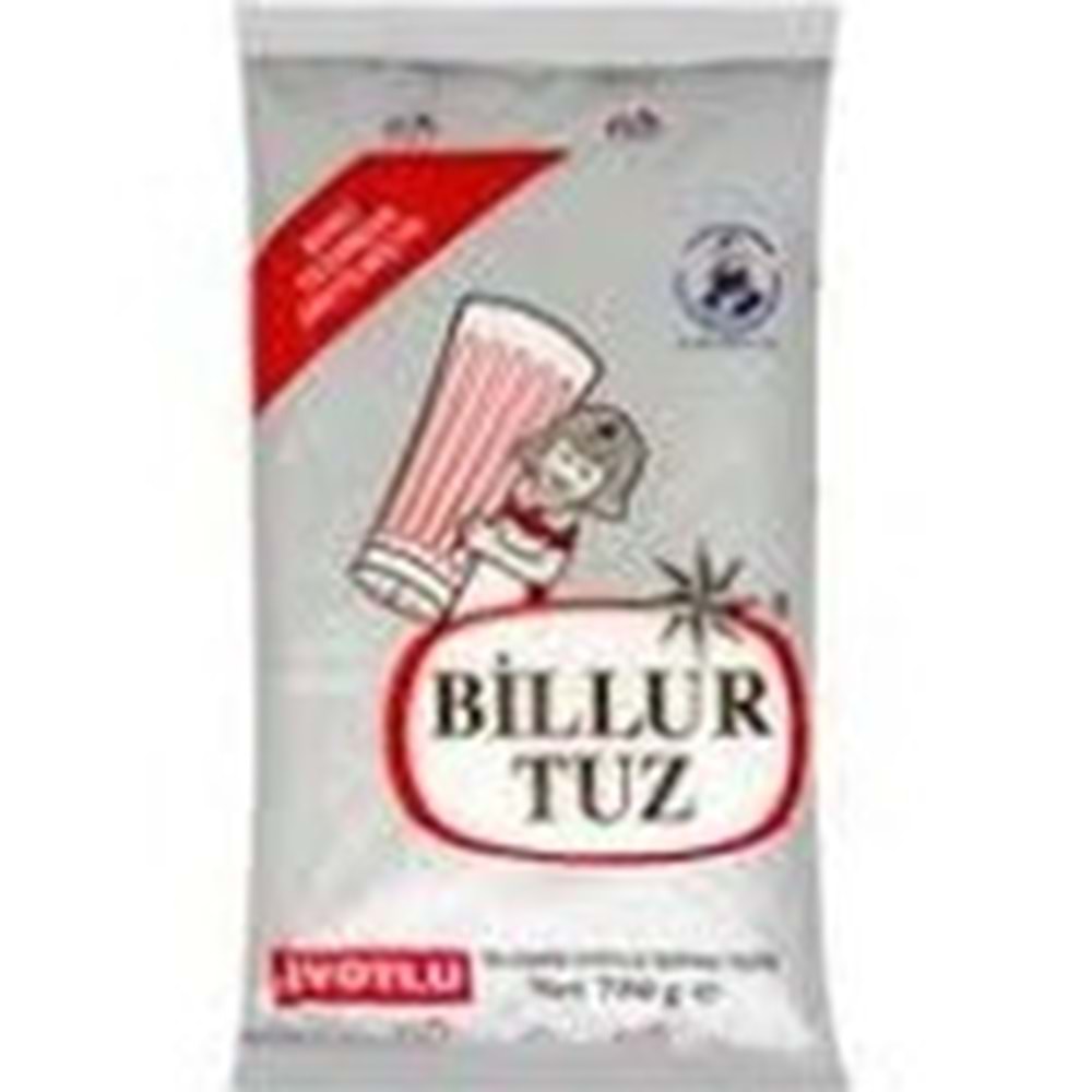 BİLLUR TUZ 750 G DENİZ TUZU