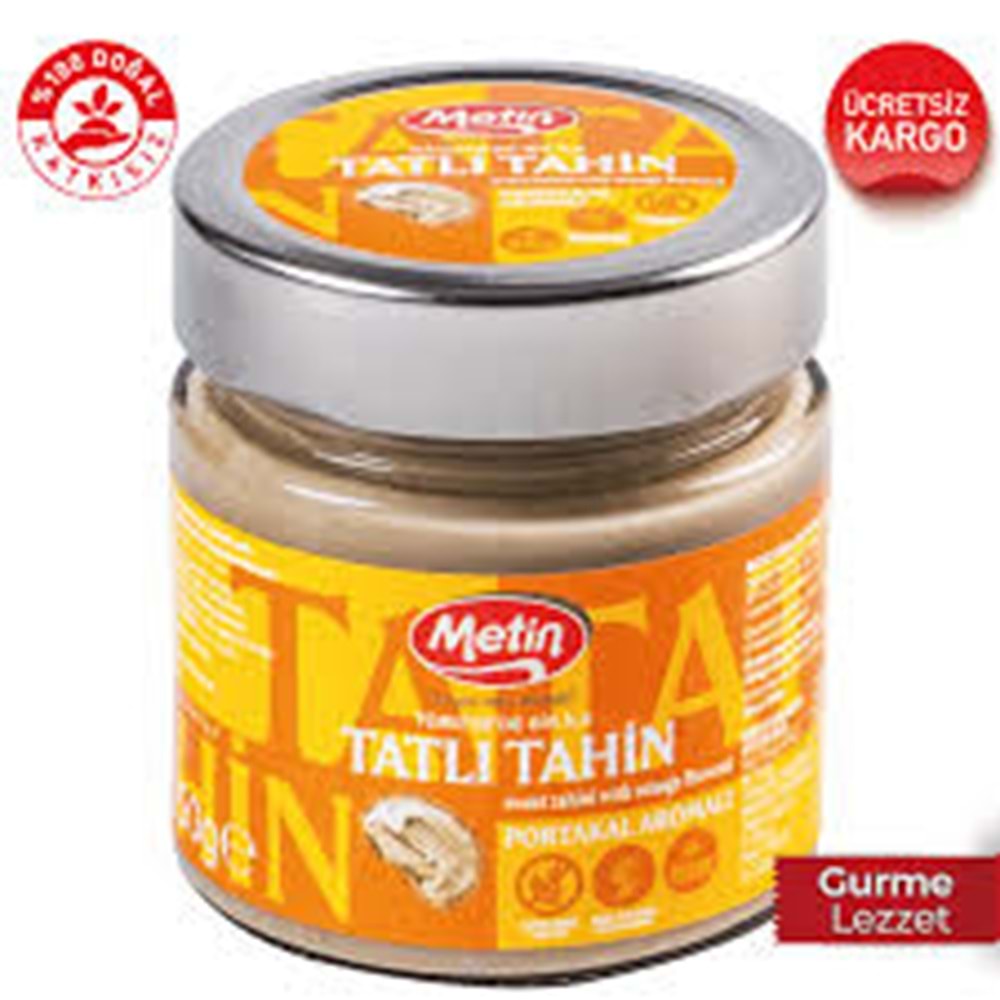METİN TAHİN 250 G PORTAKAL AROMALI