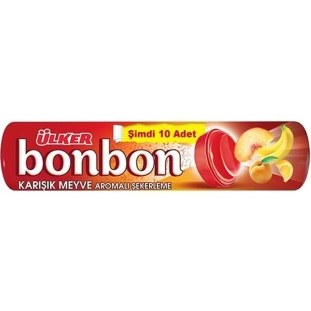 ÜLKER BONBON ŞEKER 32,5 GR KARISIK MEYVE