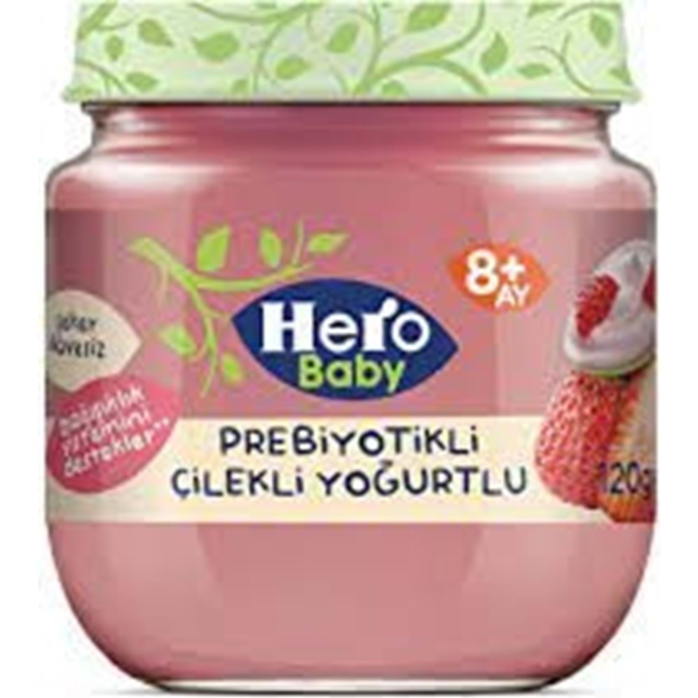 HERO BABY PREBIYOTIK KAVANOZ MAMA 120 GR CILEKLI