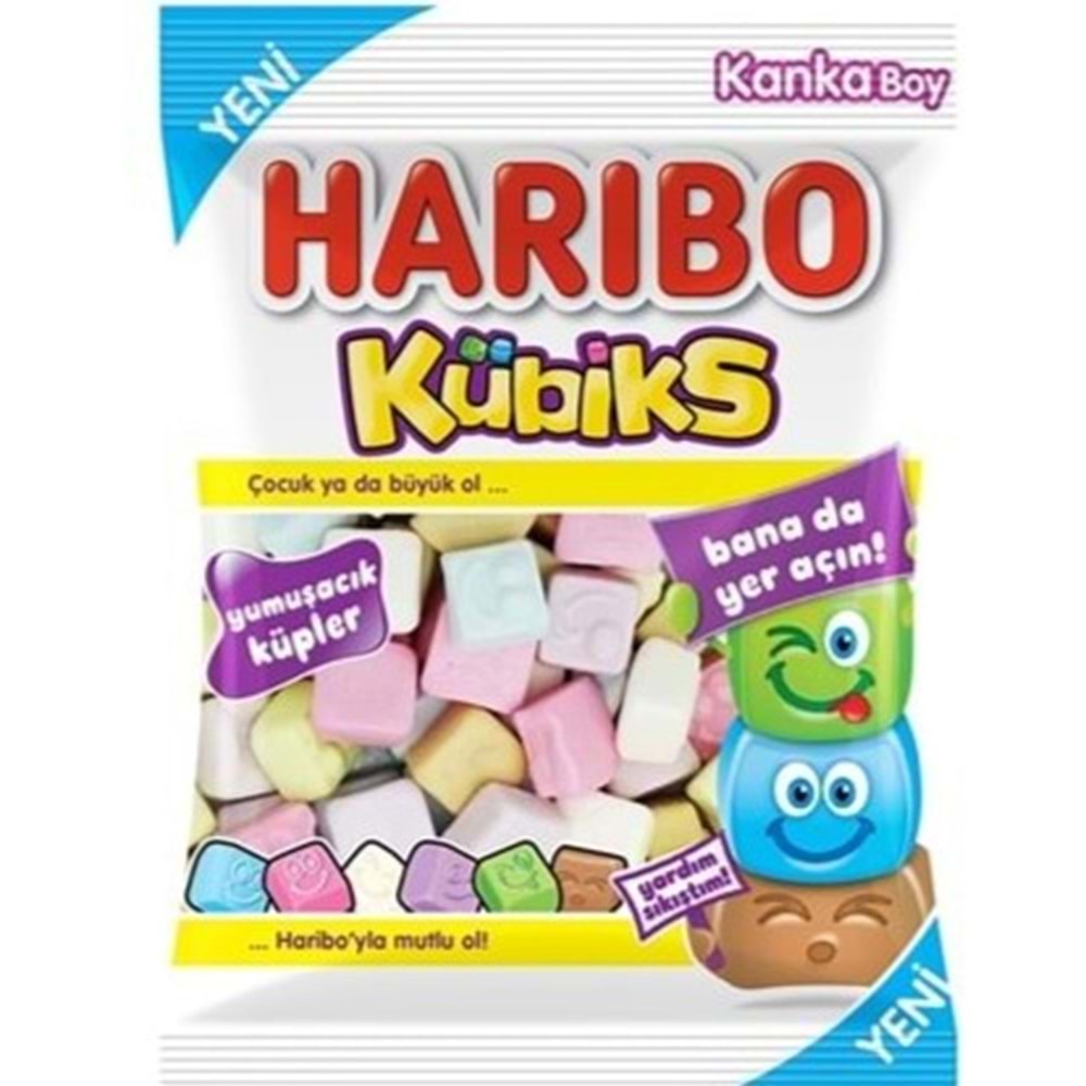 HARİBO YUMUSAK ŞEKER 80 GR KUBIKS