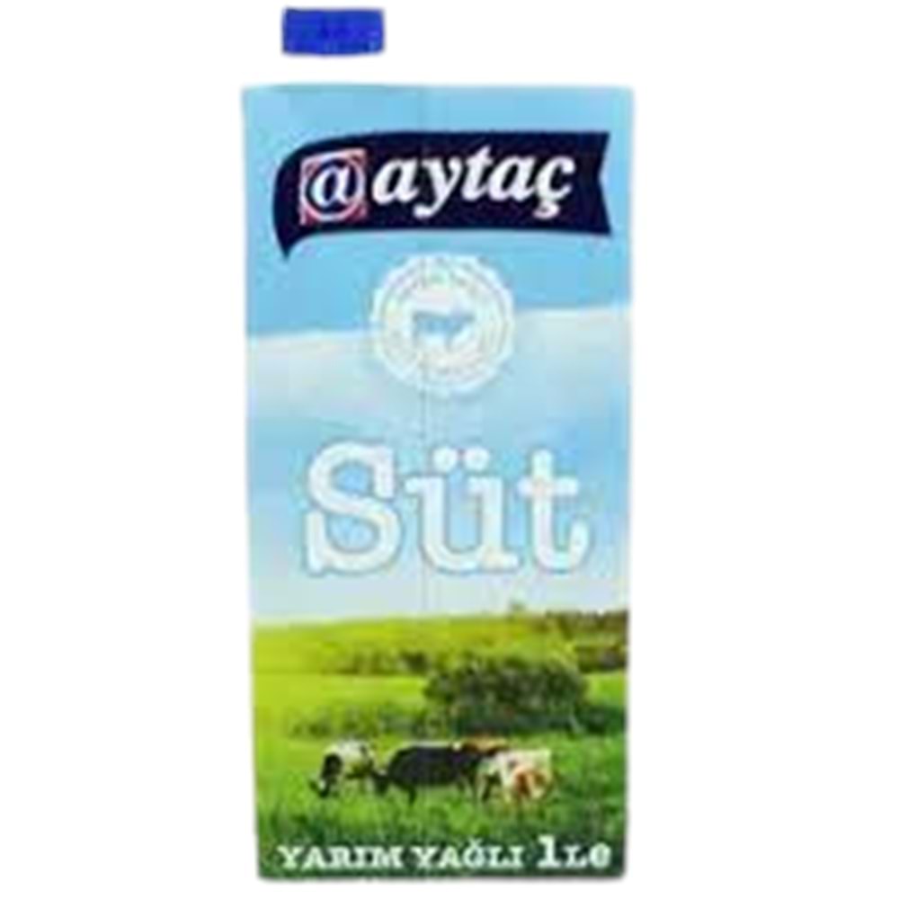 AYTAÇ SUT 1 LT YARIM YAGLI