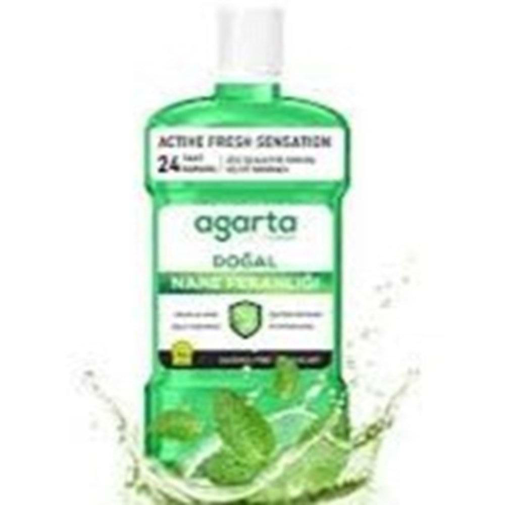AGARTA DOĞAL AĞIZ ÇALKALAMA SUYU 500 ML NANE FERAHLIĞI