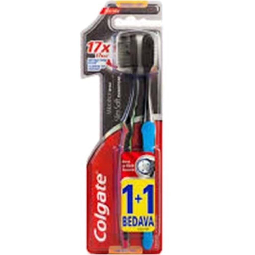 COLGATE DIS FIRCASI 2 LI ZIGZAG CHARCOAL ORTA