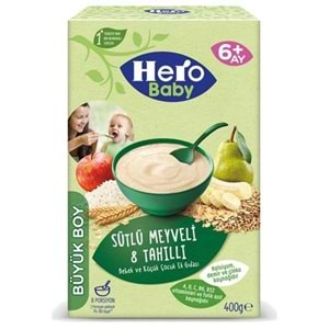 HERO BABY MAMA 400 GR SUTLU MEYVELİ 8 TAHILI