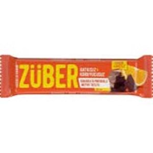 ZÜBER GLUTENSIZ MEYVE BAR 40 GR VEGAN KAKAOLU PORTAKALLI