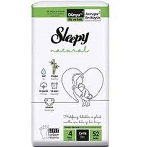 SLEEPY NATURAL ÇOCUK BEZİ 4 MAXİ 52 Lİ
