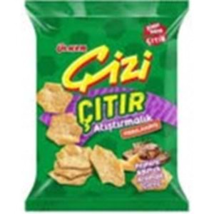 ÜLKER ÇİZİ FIRINLANMIŞ ÇITIR ATIŞTIRMALIK 50 G PEYNİRLİ&BİFTEK AROMALI
