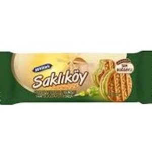 MC VİTİES SAKLIKÖY BİSKÜVİ 78,50 G KREMALI ANTEP FISTIKLI TAM BUĞDAYLI