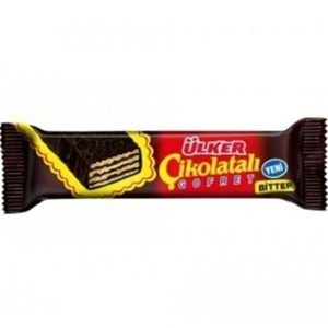 ÜLKER CIKOLATALI GOFRET 36 GR BITTER