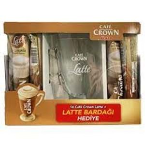 CAFE CROWN LATTE 16 LI BARDAK HEDIYELI