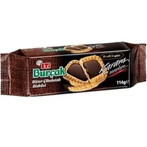 ETİ BURCAK BITTER CIKOLATALI BISKUVI 114 GR