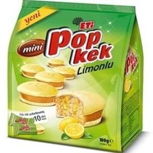 ETİ POPKEK MINI 10 LU PAKET 180 GR LIMONLU