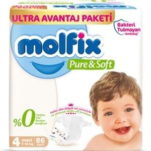 MOLFİX ULTRA AVANTAJ PAKET 4 MAXİ 86'LI PURE SOFT