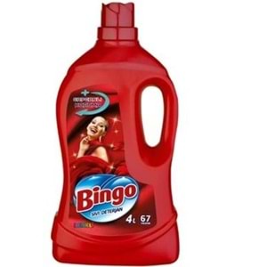 BİNGO SIVI CAMASIR DETERJANI 4 LT RENKLI