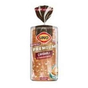 UNO PREMIUM CAVDARLI VE KARA BUGDAYLI EKMEK 350 GR