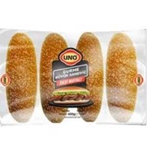 UNO GURME BÜYÜK SANDVİÇ EKMEĞİ 4X100 G EKŞİ MAYALI