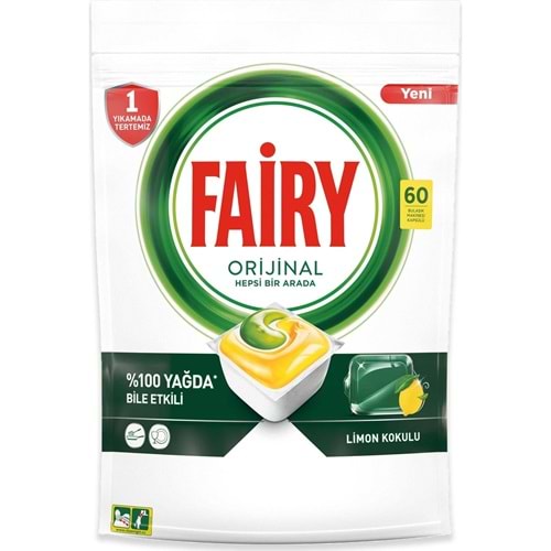 FAİRY HEPSI BIR ARADA TABLET DETERJAN 60 LI LIMON