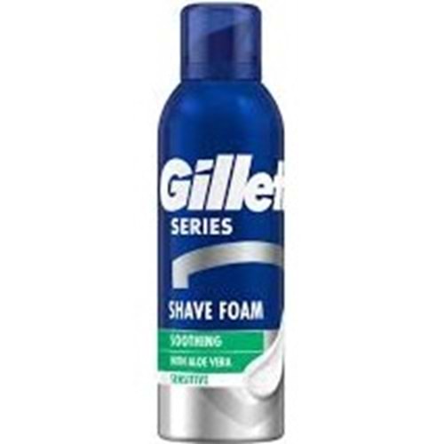 GİLLETTE SPREY TRAŞ KÖPÜĞÜ 200 ML HASSAS CİLTLER