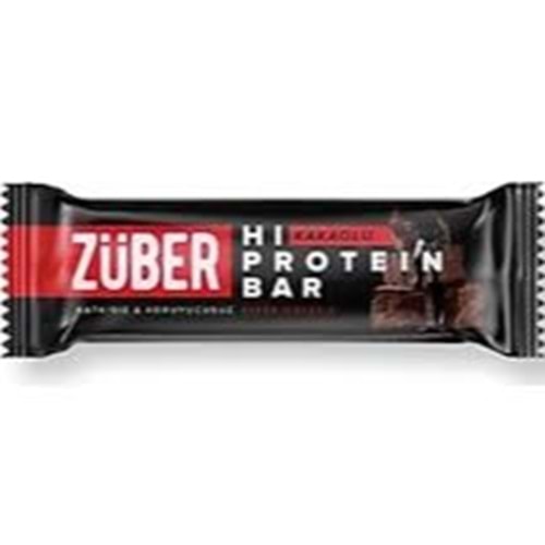 ZÜBER GLUTENSIZ HI PROTEIN BAR 45 GR KAKAOLU