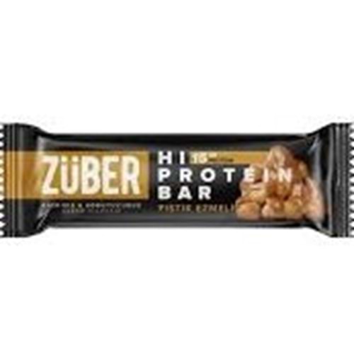 ZÜBER GLUTENSIZ HI PROTEIN BAR 45 GR YER FISTIGI EZMELI