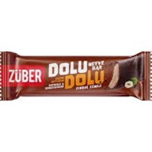 ZÜBER GLUTENSIZ DOLU DOLU BAR 30 GR FINDIK EZMELI