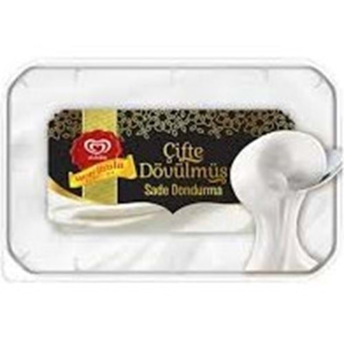 ALGİDA ÇİFTE DÖVÜLMÜŞ SADE DONDURMA 380 G