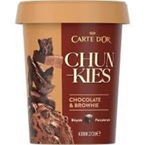 ALGİDA CAETE DOR CHUN KIES DONDURMA 430 ML ÇİKOLATA BROWNİ