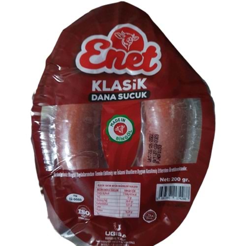 ENET KLASİK DANA SUCUK 200 GR