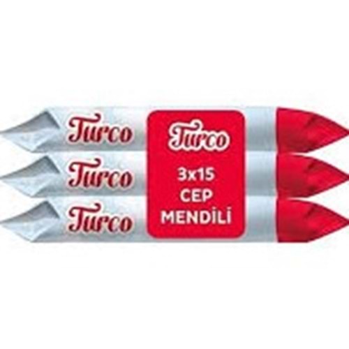 BABY TURCO ISLAK MENDİL 3X15 ADET