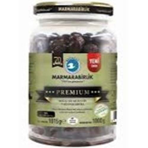 MARMARABİRLİK PREMIUM SİYAH ZEYTİN XL 1000 GR