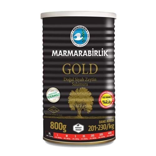 MARMARA BİRLİK GOLD DOGAL SIYAH ZEYTIN 800 GR