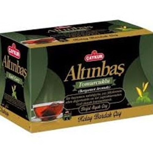 ÇAYKUR ALTINBAŞ BARDAK ÇAY 100 ADET TOMURCUKLU BARGAMOT AROMALI