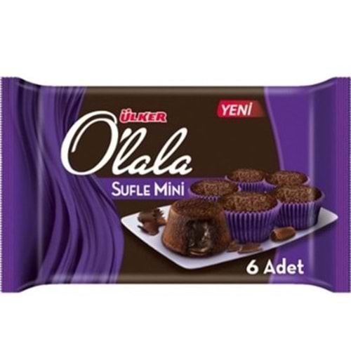 ÜLKER O LALA SUFLE KEK MINI 6 LI 162 GR CIKOLATALI