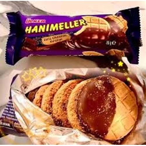 ÜLKER HANIMELLER KURABİYE 89 G SÜTLÜ ÇİKOLATALI