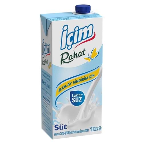 İÇİM RAHAT LAKTOZSUZ SUT 1 LT