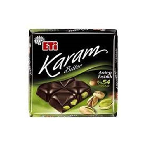 ETİ KARAM ANTEP FISTIKLI BITTER CIKOLATA 60 GR