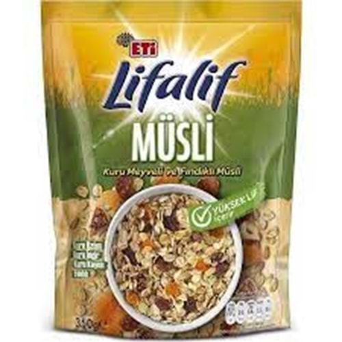 ETİ MÜSLİ KURU MEYVELİ VE FINDIKLI 350 GR