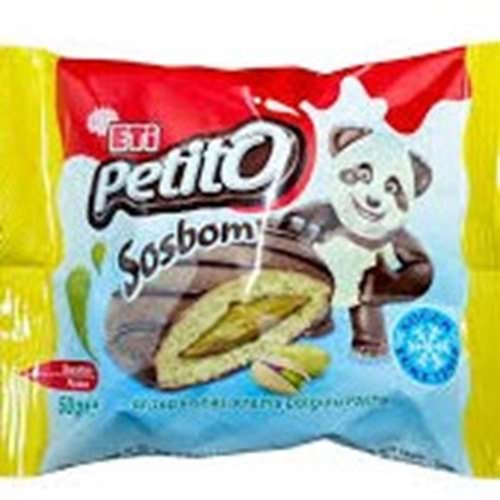 ETİ PETİTO SOSBOM PASTA 50 G ANTEP FISTIKLI KREMA DOLGULU