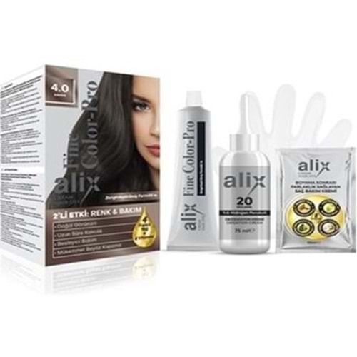 ALİX SAC BOYASI 4-0 KAHVE