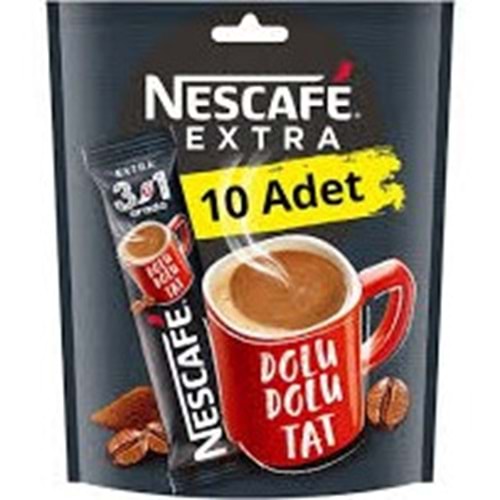 NESCAFE 10 LU PAKET 3U1 ARADA YOGUN KAHVE