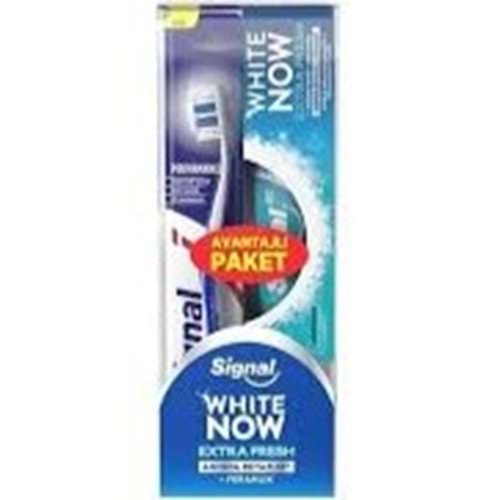 SİGNAL DİŞ MACUNU+DİŞ FIRÇASI 75 ML WHITE NOW YOĞUN FERAHLIK