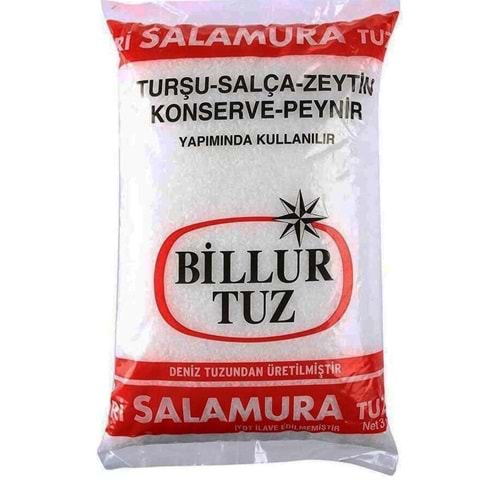 BİLLUR SALAMURA TUZ 3 KG